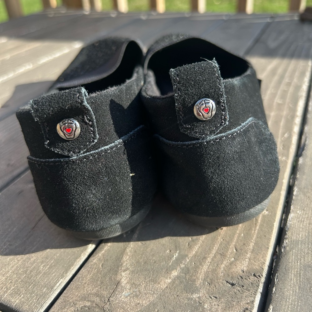 BOBS from Skechers Womens Luxe Fashion Slip-On Flats Black Suede Leather Size 9 - Picture 5 of 10